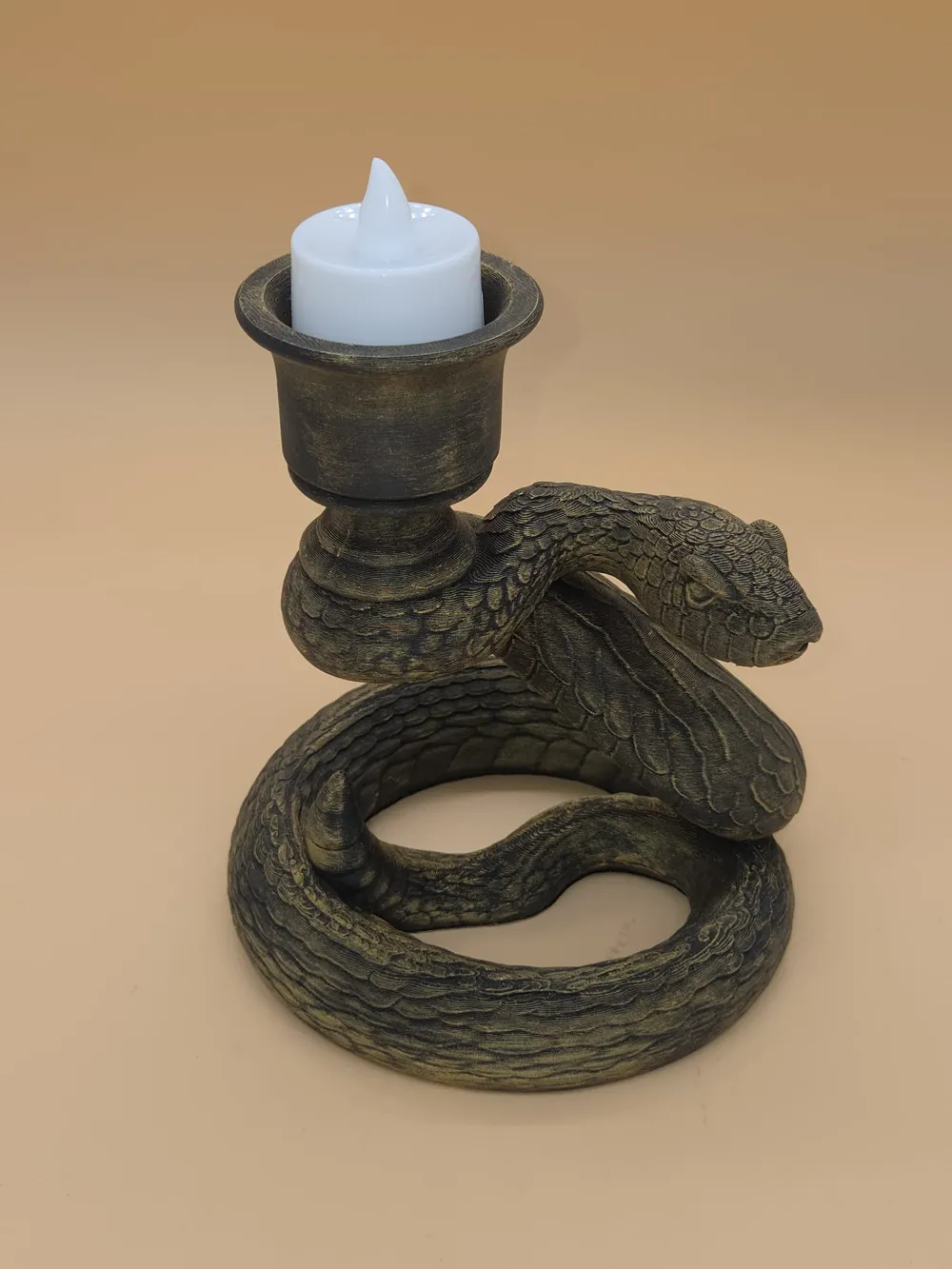 شمعدان رأس الثور المزخرف بتصميم خاص، هدية قابلة للجمع
