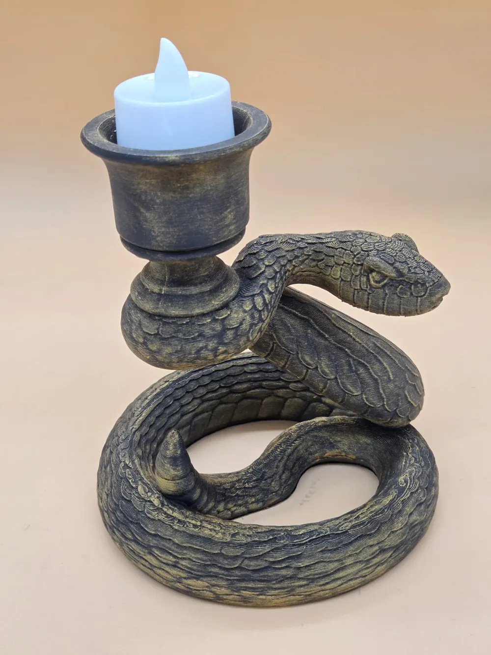 شمعدان رأس الثور المزخرف بتصميم خاص، هدية قابلة للجمع