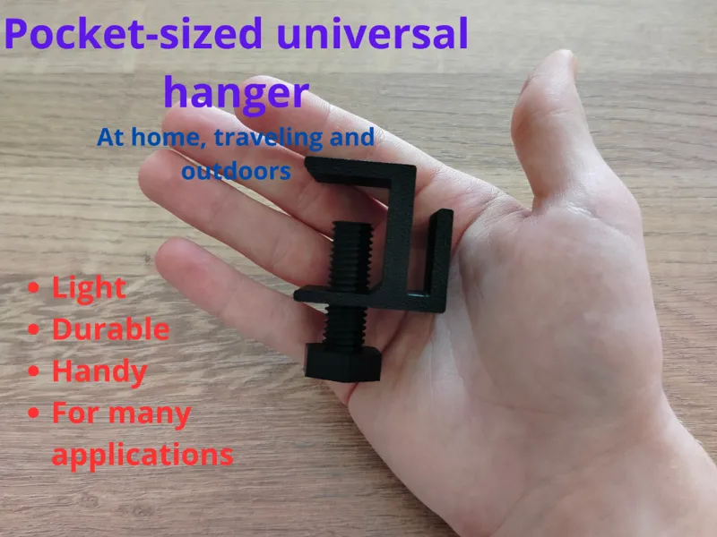Pocket-sized universal hanger