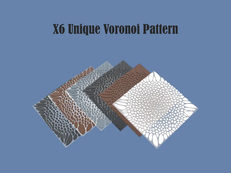 Voronoi Coaster Set + Holder