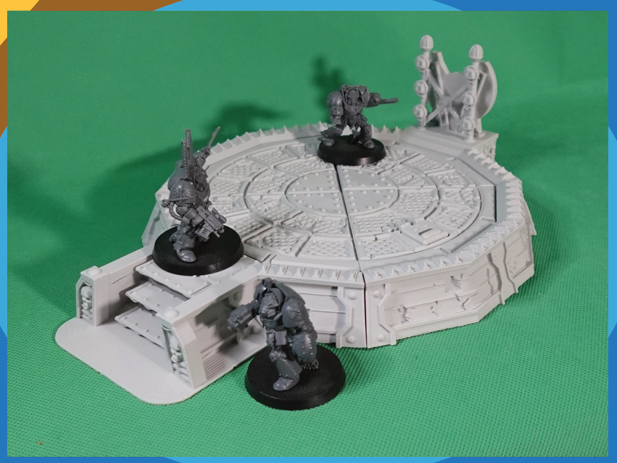Oldhammer Landing Pad Set A, Modular Terrain