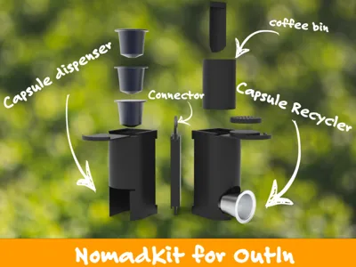 NomadKit for OutIn (capsule dispenser + recycler)