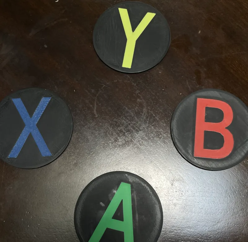 Xbox button coasters