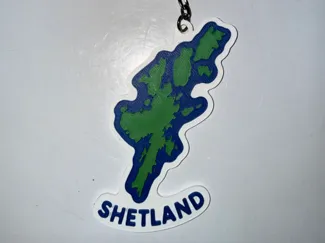 Shetland Map Keyring