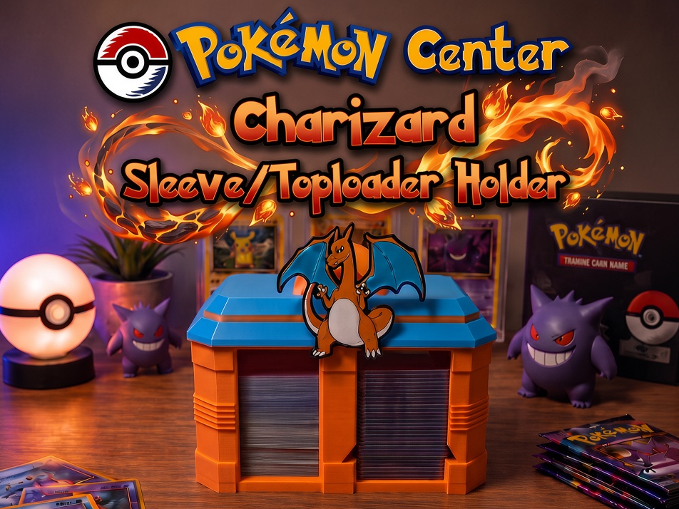 Pokemon Center "Charizard" Sleeve/Toploader Holder 3D model