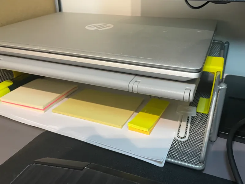 Laptop stand riser for Letter tray