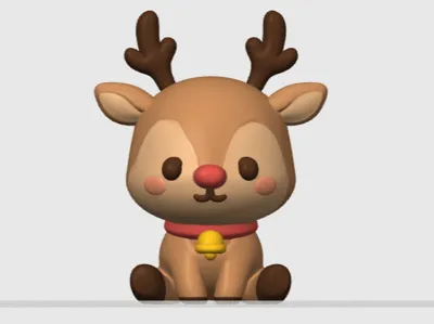 Christmas - Cute Reindeer Figur Model / Decoration
