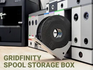 Gridfinity Stackable Spool Storage System