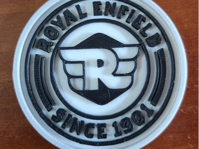 Coaster 80 mm diameter Royal Enfield logo