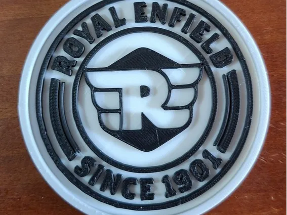 Sous verre diamètre 80 mm logo Royal Enfield