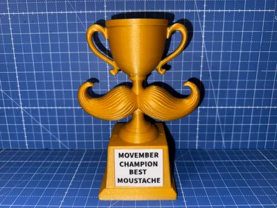 Best Moustache Trophy - Movember champion