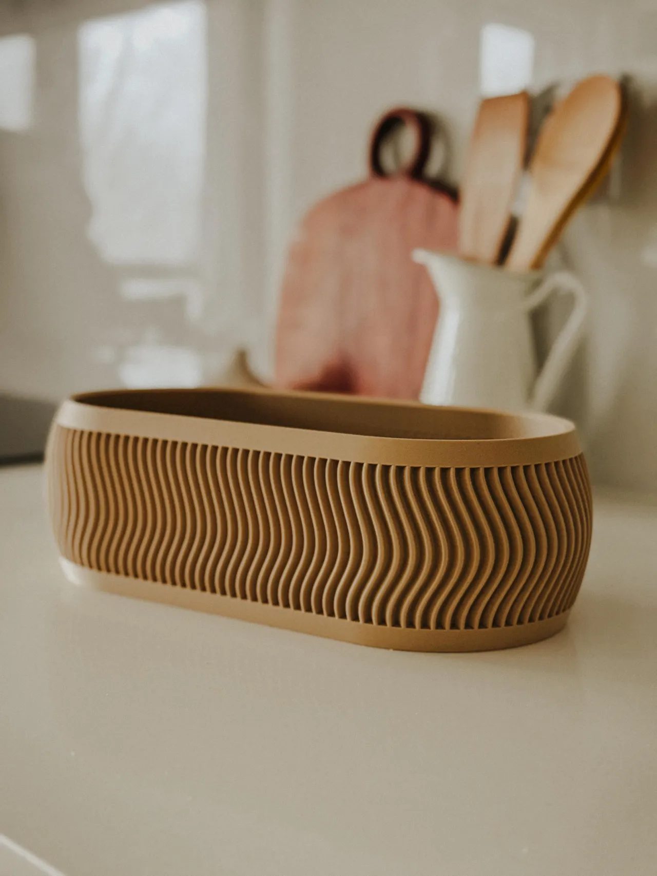 Long Modern Planter & Multi-Purpose Organizer view 2