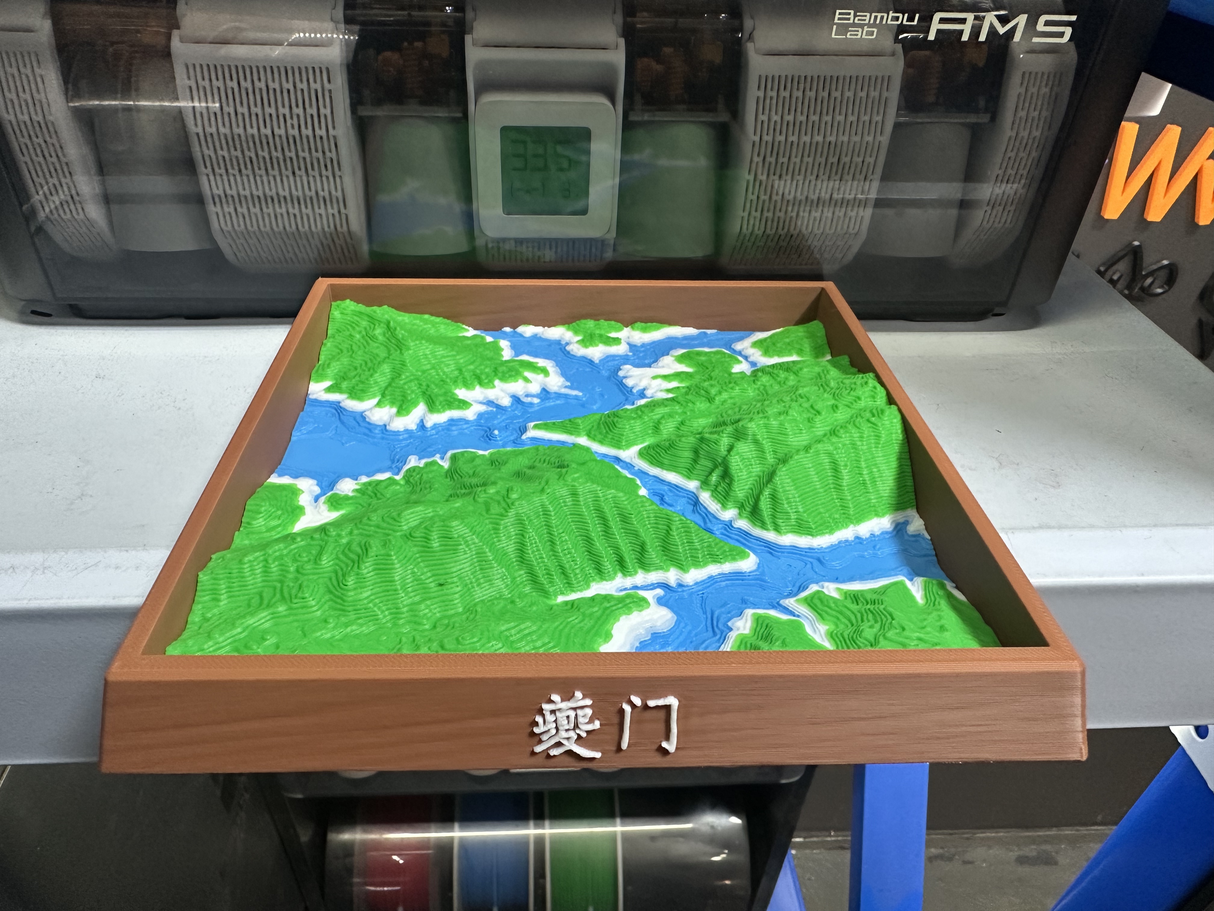 Miniatura 1 do modelo 3D 夔门（瞿塘关）3D地形图