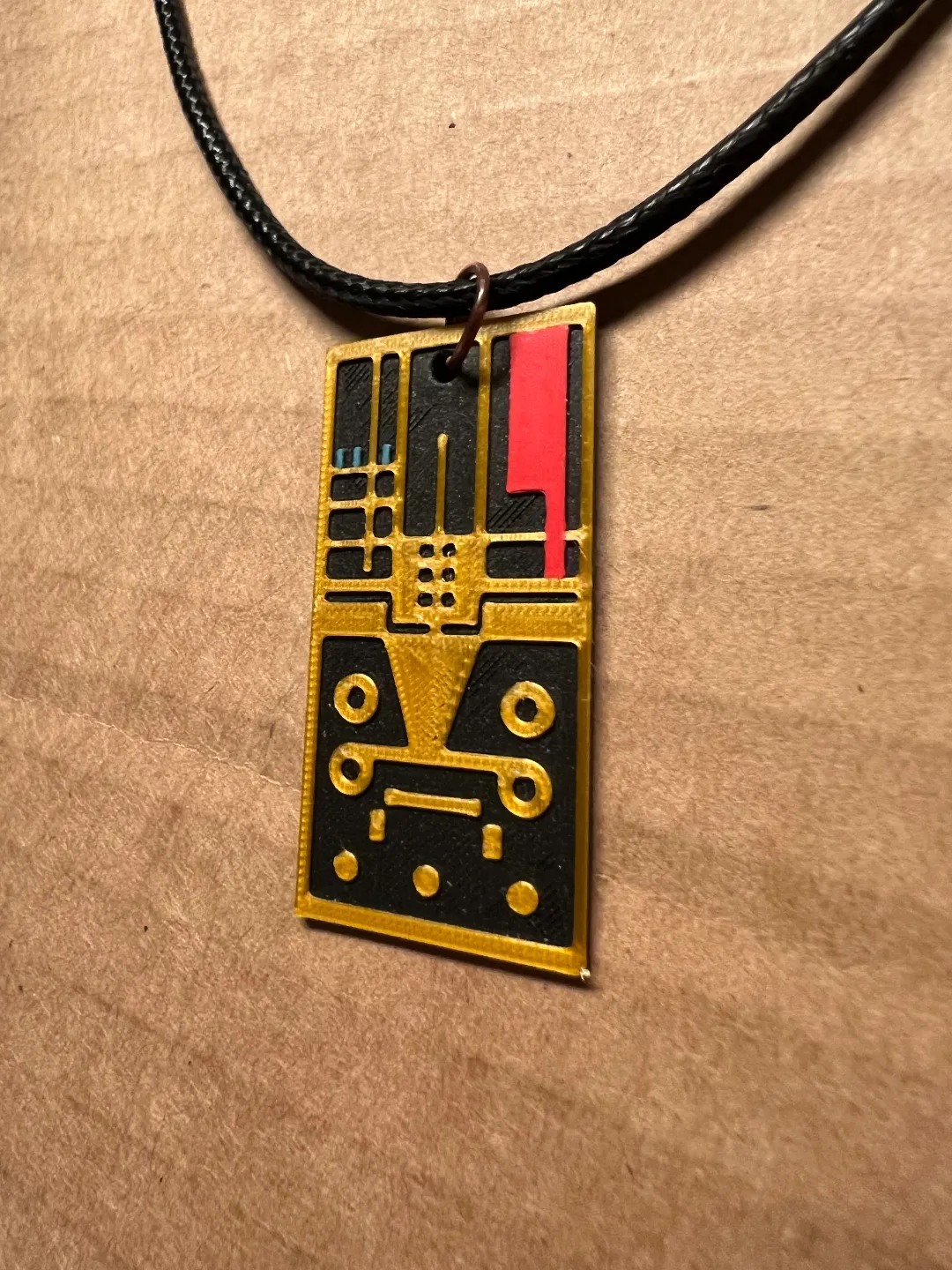 "Az-tech" inspired earrings & necklace view 3