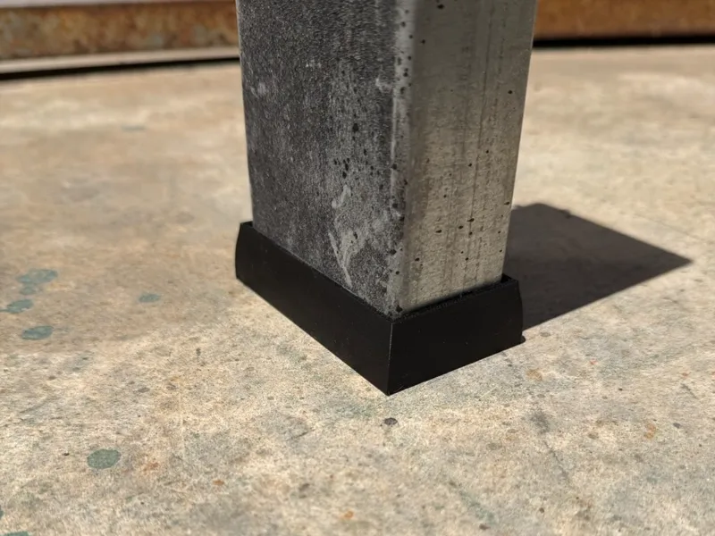 TPU / Rubber Leg Cap for  80x40 tube
