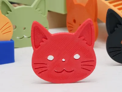 Kawaii Kitty Color Swatch and Case