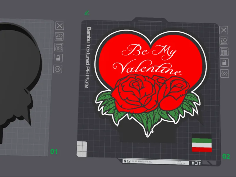 Be My Valentine Lamp