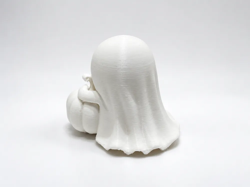 Cute Chibi Ghost Hugging a Pumpkin – Halloween - Free 3D Print Model ...