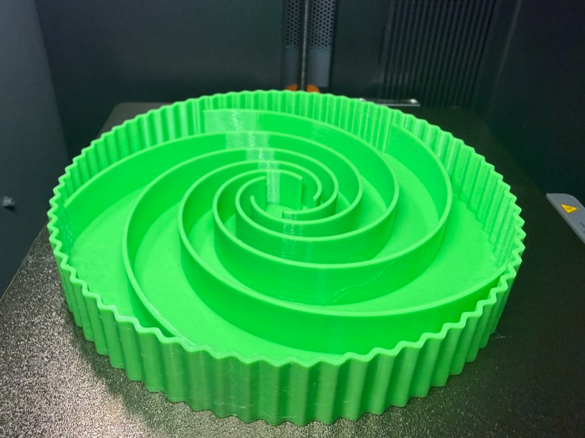 Geometric Plant Saucer - Wave & Spiral