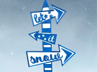 Let it Snow Decoration Stand