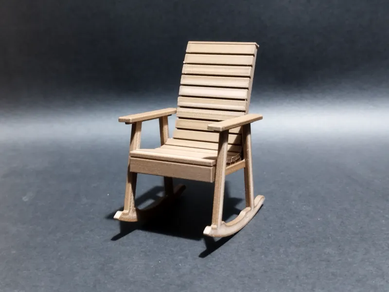 Miniature Rocking Chair - 1:12 Scale Model