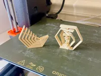 Simple hexagon fidget supports built in 