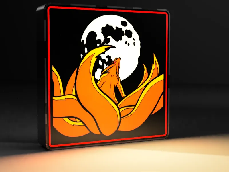 Naruto 9 Tail Beast Light Box
