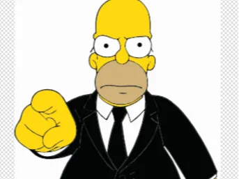 Homer Simpson Keychain Photo