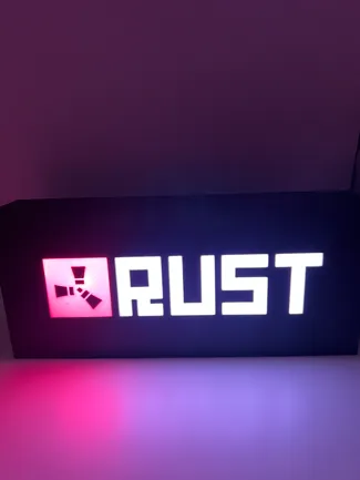 Rust logo Light box AMS ready