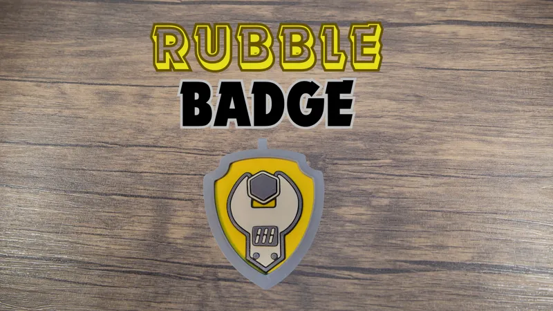Rubble Badge - Paw Patrol