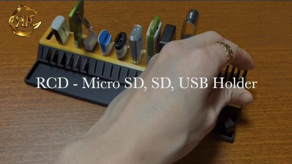 USB-MicroSD Card-SD Card Organizer + Tray