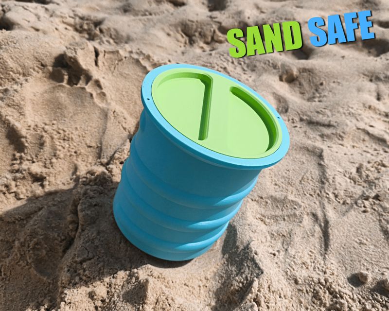"Sand Safe" beach safety container