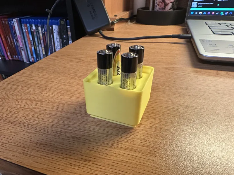 4x AAA Battery Gridfinity Bin