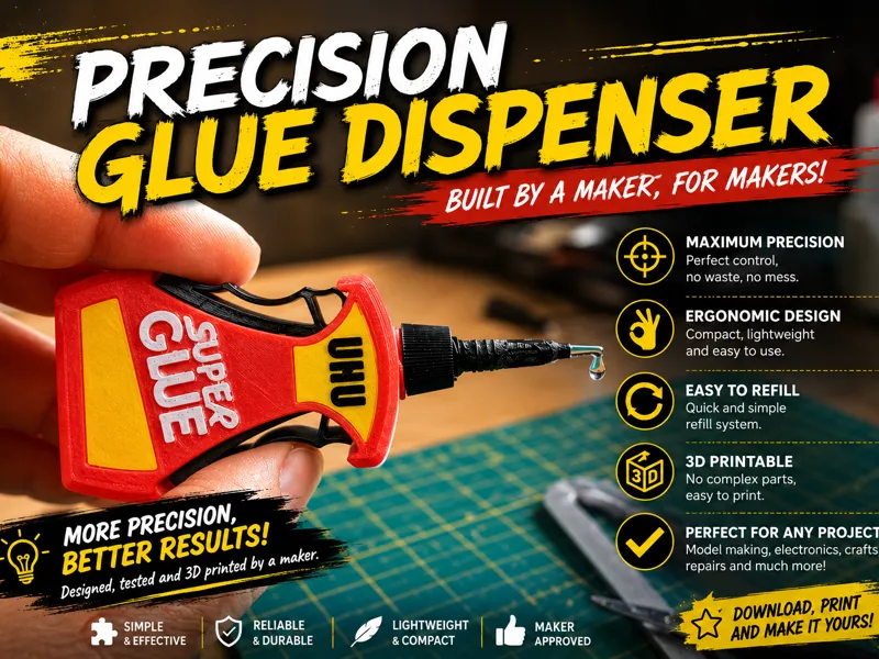 Precision glue dispenser