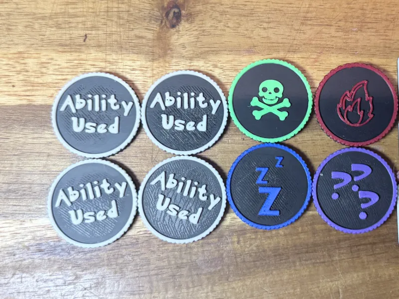 Status Tokens for Pokemon TCG