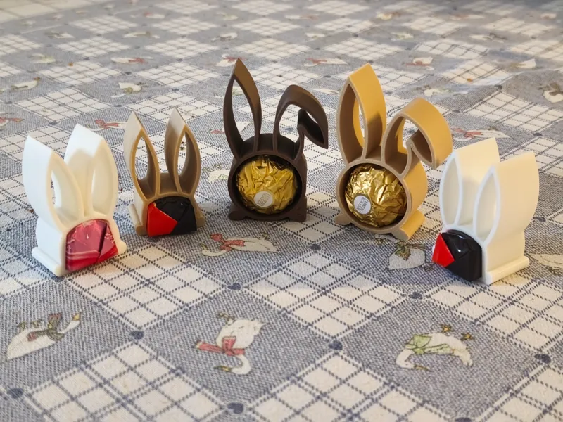 Easter bunnies for pralines