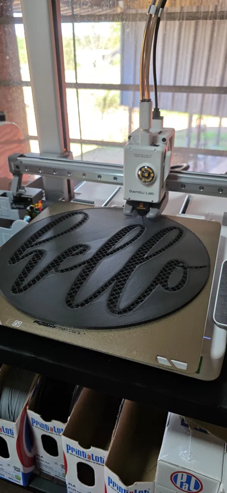 Welcome Sign Hello - Free 3D Print Model - MakerWorld