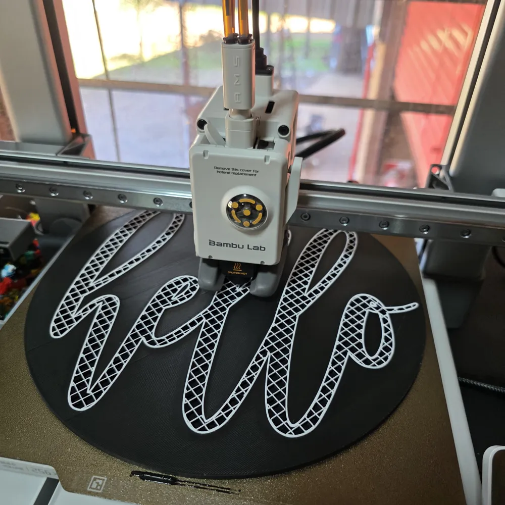 Welcome Sign Hello - Free 3D Print Model - MakerWorld