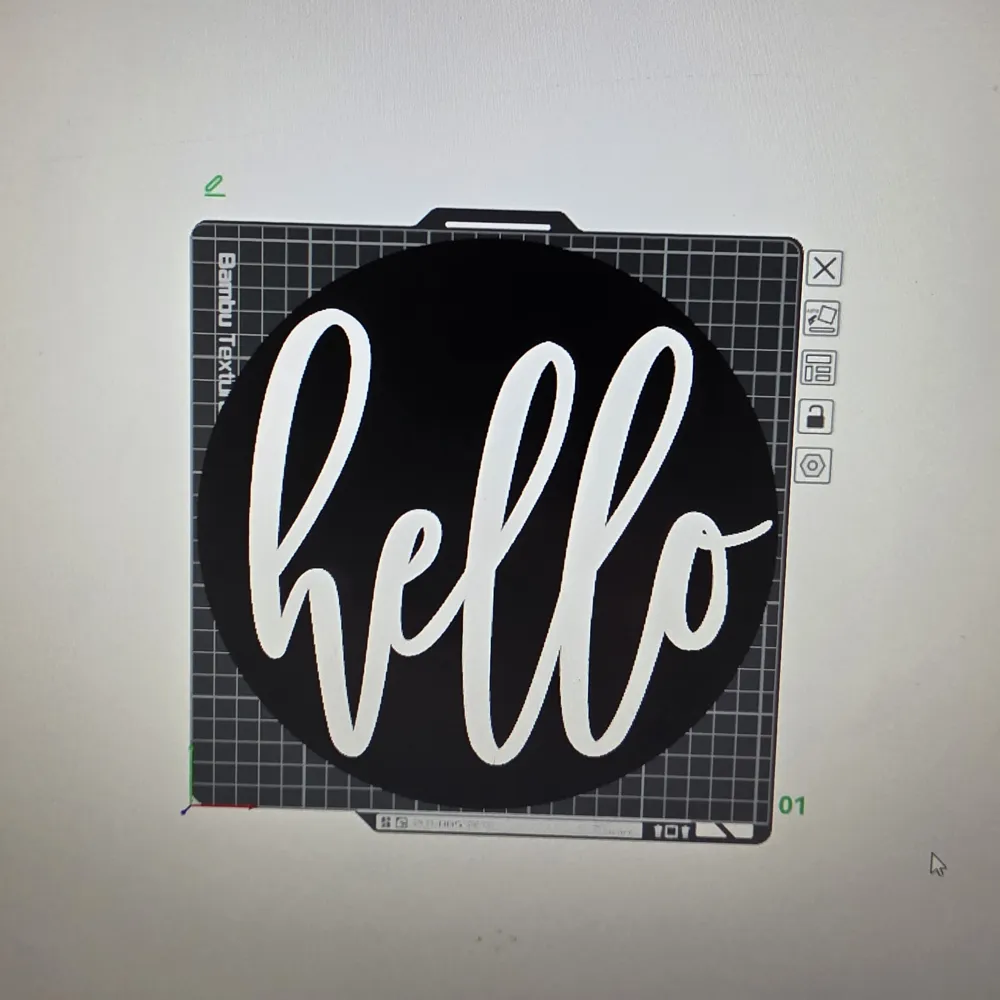 Welcome Sign Hello - Free 3D Print Model - MakerWorld
