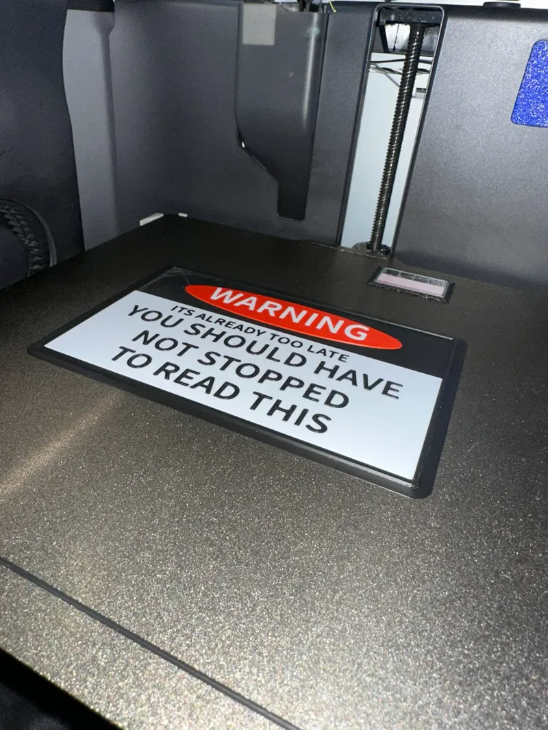 Its Too Late Door Sign