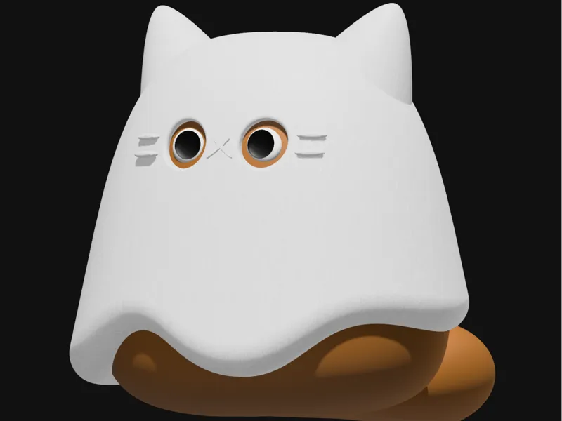 Ghost cat Halloween - decoration kitty fidget toys