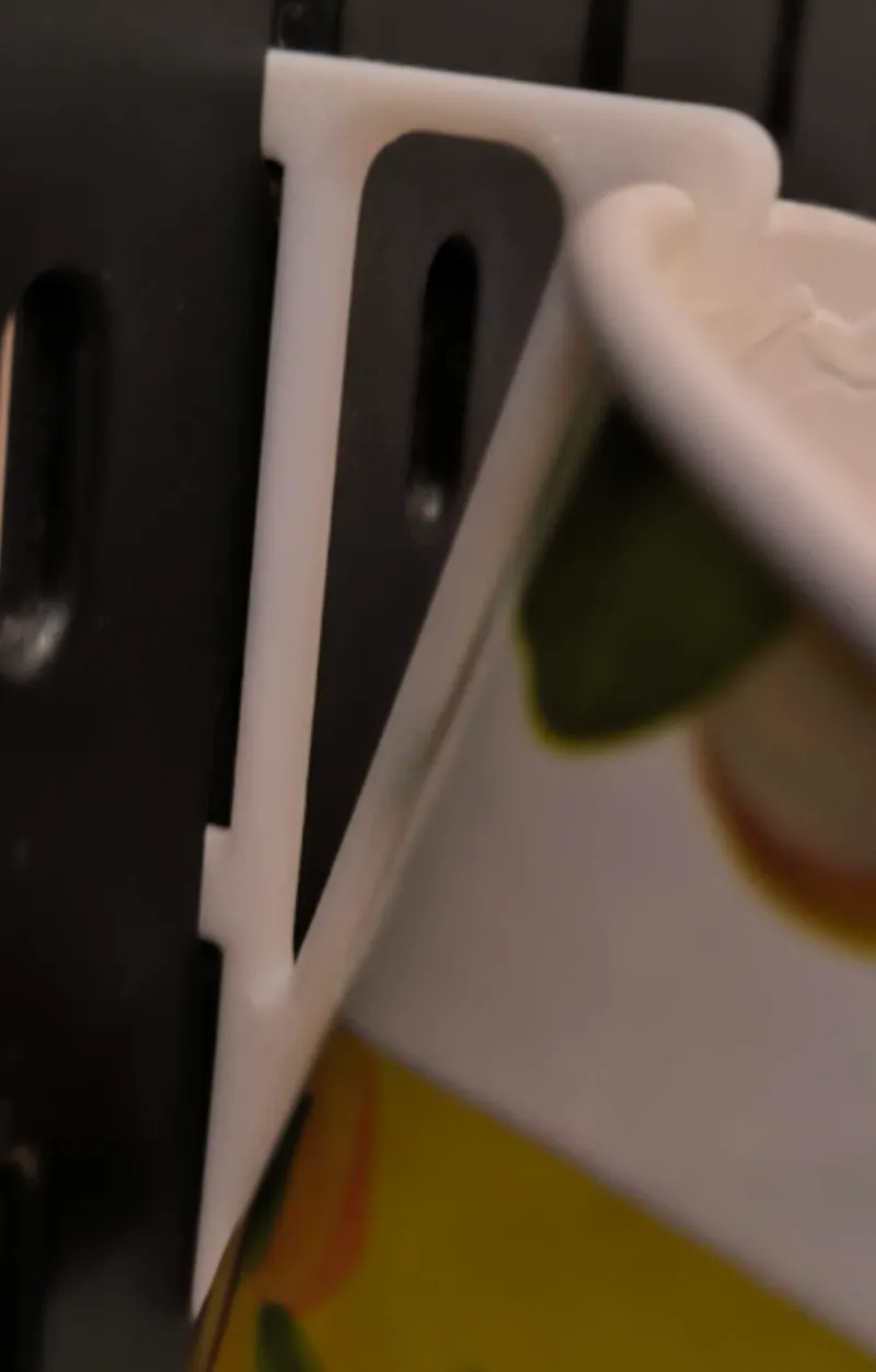 Skadis Holder for ice cream containers