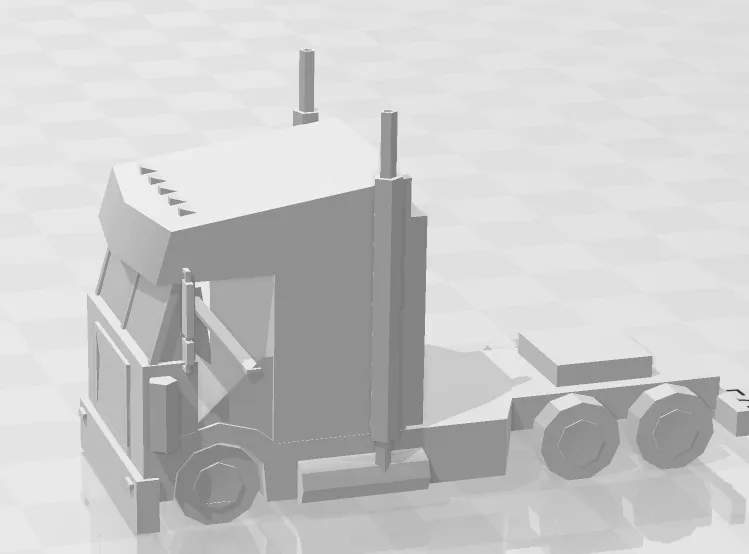 flat head semi truck 