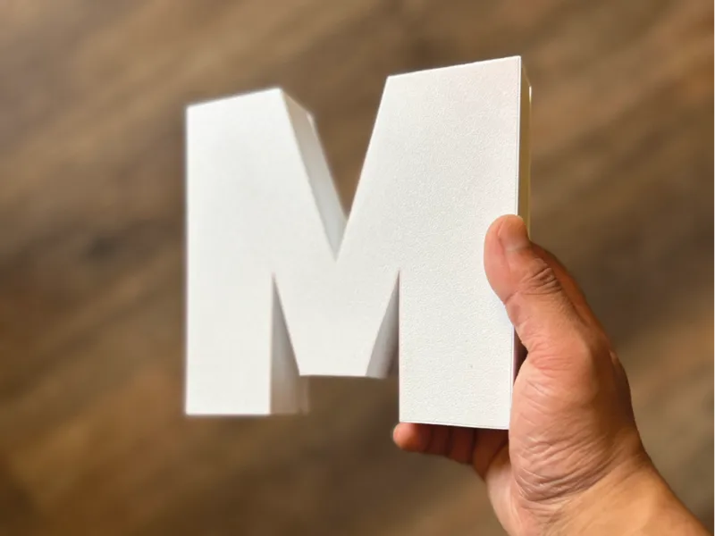 Letras volumétricas para publicidad 