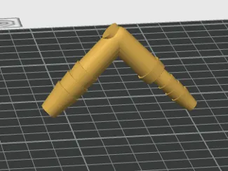 1/4 to 3/16 barbed L Joint