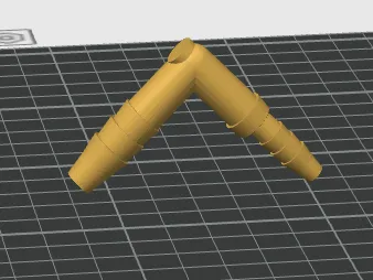 1/4 to 3/16 barbed L Joint