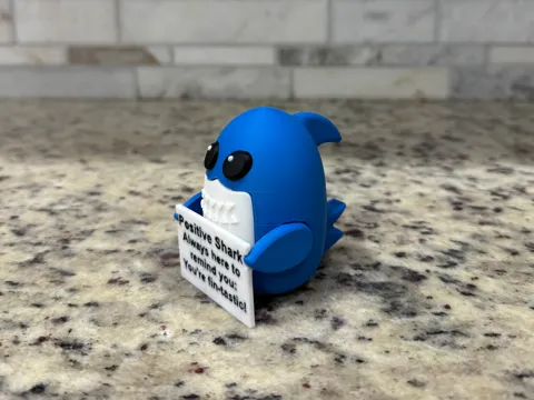 Estante o repisa: Positive Shark — referencia de MakerWorld
