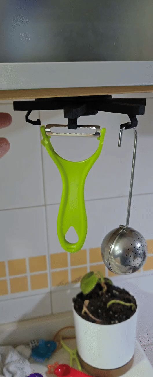 Kitchen tools utensils rotary hanger roof top