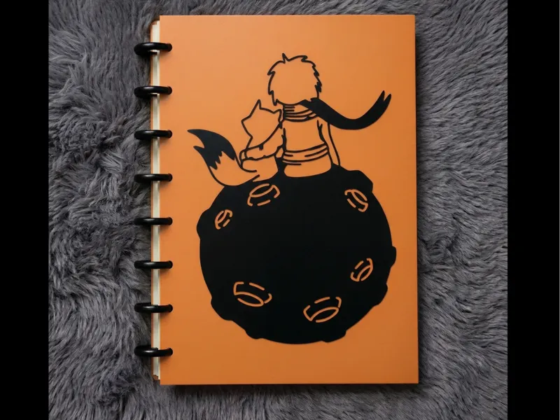 Tapa de Agenda de el Principito - encuadernacion