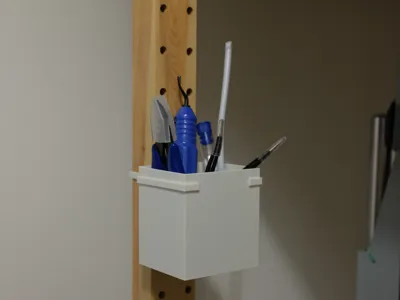 IKEA IVAR storage container with the column mount
